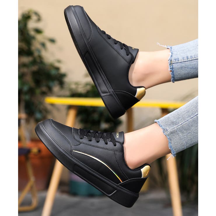 ローカット厚底スニーカーメタリックライン | Miniministore | 詳細画像5 