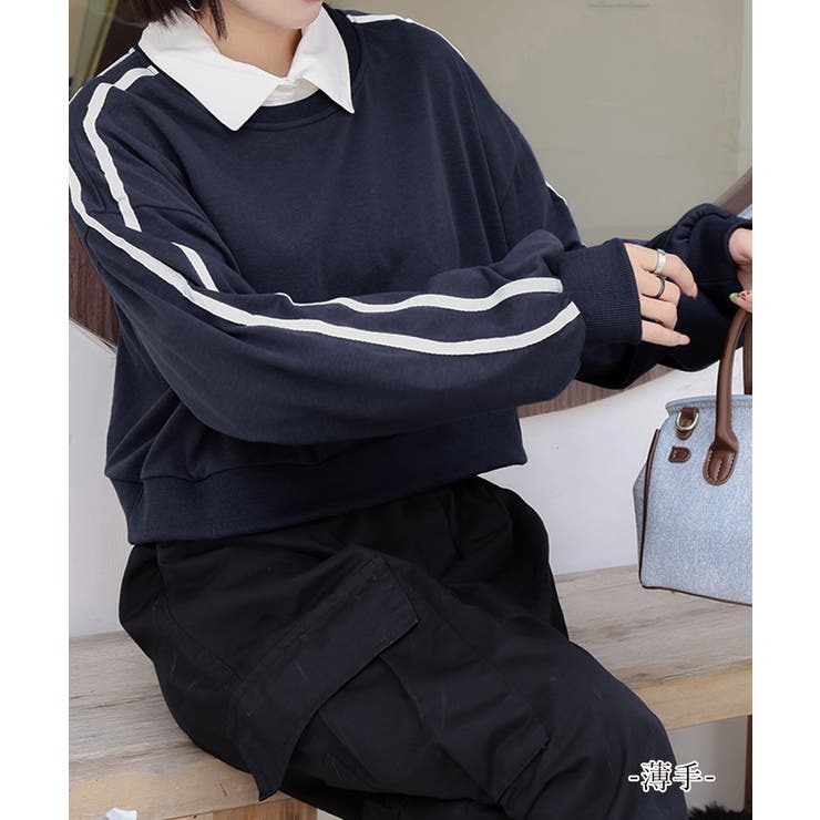 ショート丈 サイドラインスウェット裏起毛 | Miniministore | 詳細画像20 