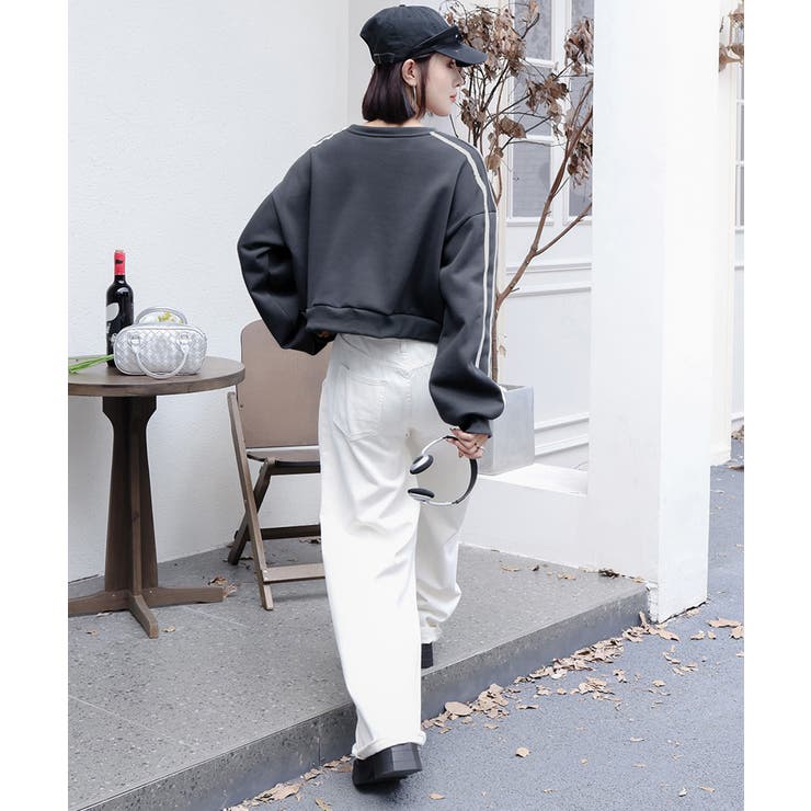 ショート丈 サイドラインスウェット裏起毛 | Miniministore | 詳細画像25 