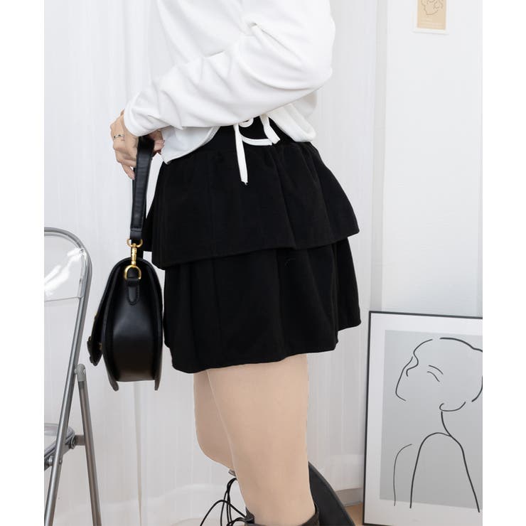 フリルティアードミニスカート ショート丈 | Miniministore | 詳細画像22 