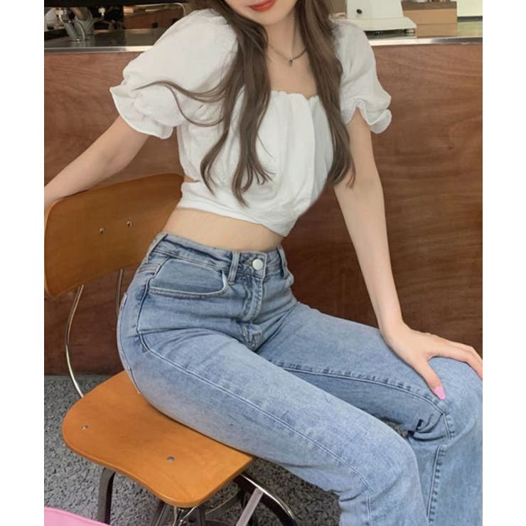 オフショルダーブラウス バックリボン夏服 | Miniministore | 詳細画像12 