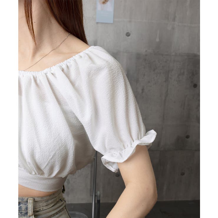 オフショルダーブラウス バックリボン夏服 | Miniministore | 詳細画像19 