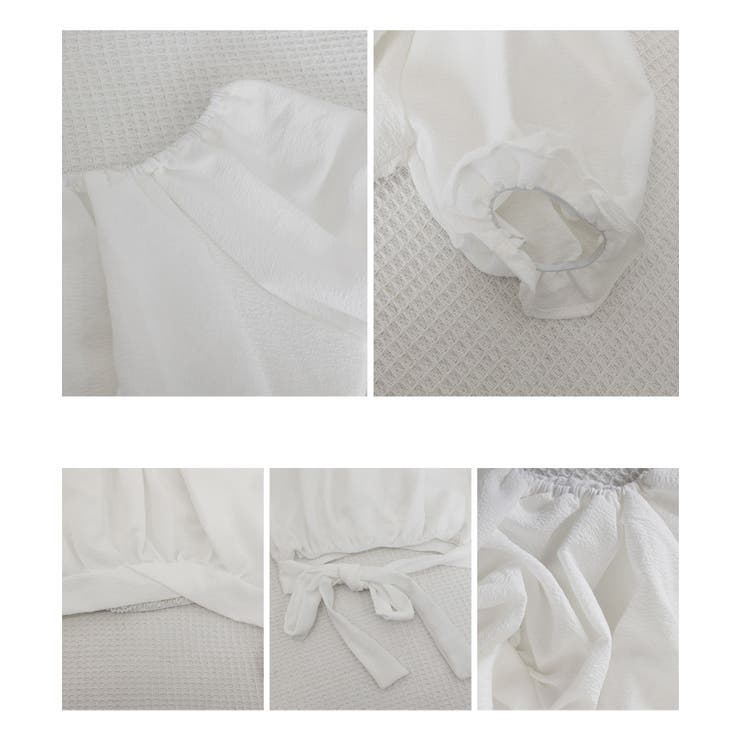 オフショルダーブラウス バックリボン夏服 | Miniministore | 詳細画像24 