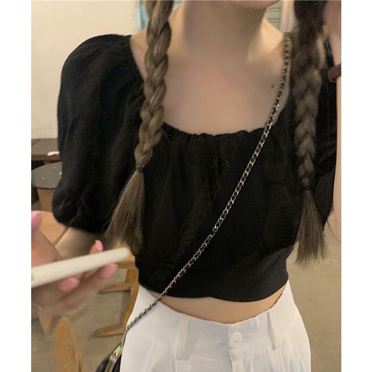 オフショルダーブラウス バックリボン夏服 | Miniministore | 詳細画像7 