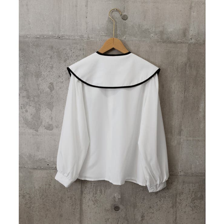 ビッグ襟ブラウス リボンタイブラウス長袖 | Miniministore | 詳細画像16 