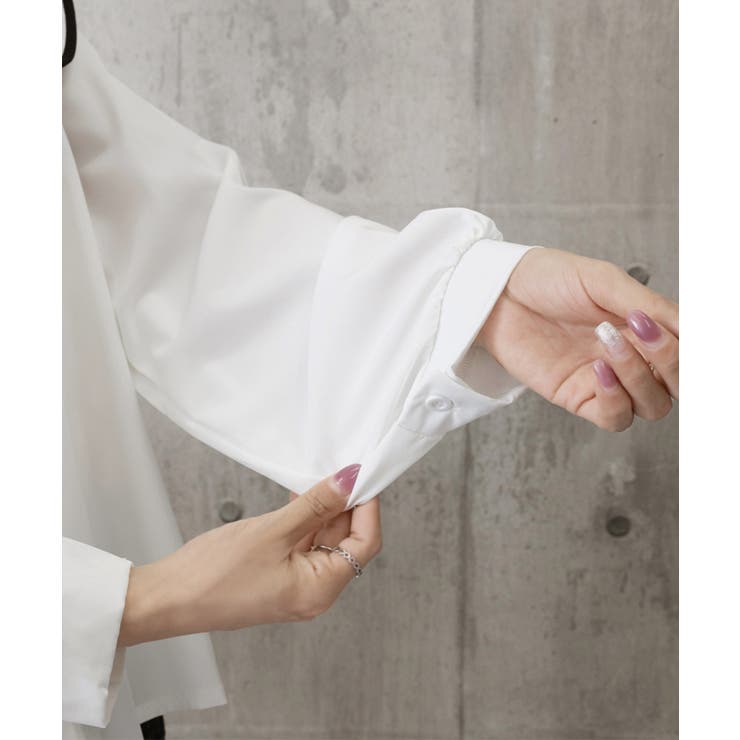 ビッグ襟ブラウス リボンタイブラウス長袖 | Miniministore | 詳細画像19 