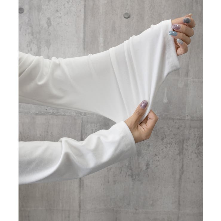 ワンオフショルダーTシャツ肩出しトップス | Miniministore | 詳細画像21 