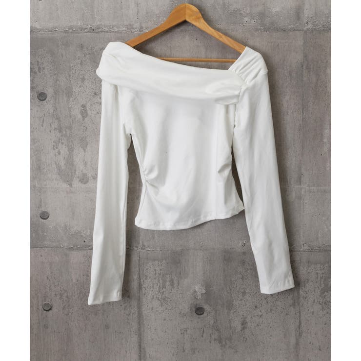 ワンオフショルダーTシャツ肩出しトップス | Miniministore | 詳細画像23 