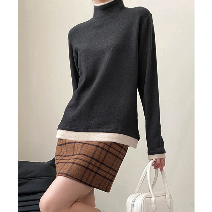 ハイネックトップス レイヤード風 長袖T | Miniministore | 詳細画像24 