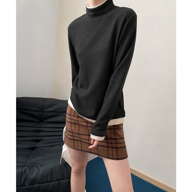 ハイネックトップス レイヤード風 長袖T | Miniministore | 詳細画像26 