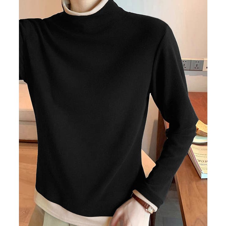 ハイネックトップス レイヤード風 長袖T | Miniministore | 詳細画像5 