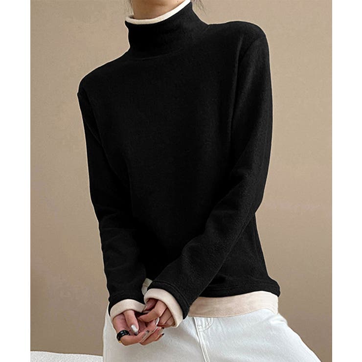 ハイネックトップス レイヤード風 長袖T | Miniministore | 詳細画像8 