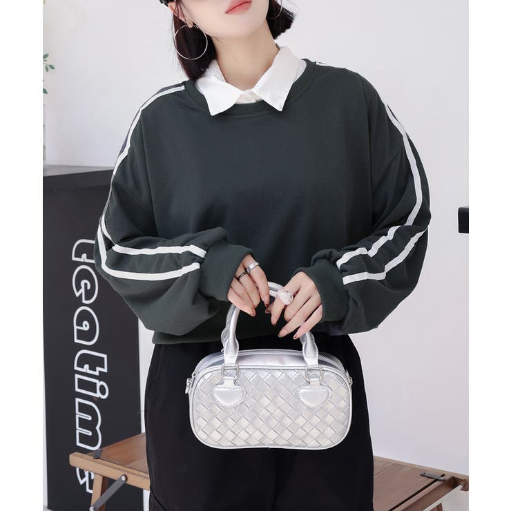 サイドライン スウェットシャツショート丈 | Miniministore | 詳細画像15 