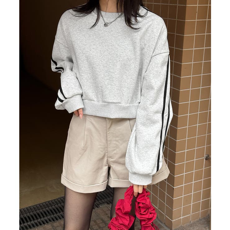 裏起毛スウェットレディーストレーナー秋冬 | Miniministore | 詳細画像8 