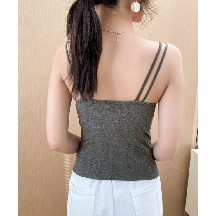 カップ付きキャミソール ダブルストラップ | Miniministore | 詳細画像12 