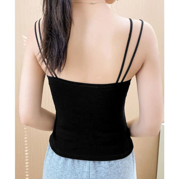 カップ付きキャミソール ダブルストラップ | Miniministore | 詳細画像8 