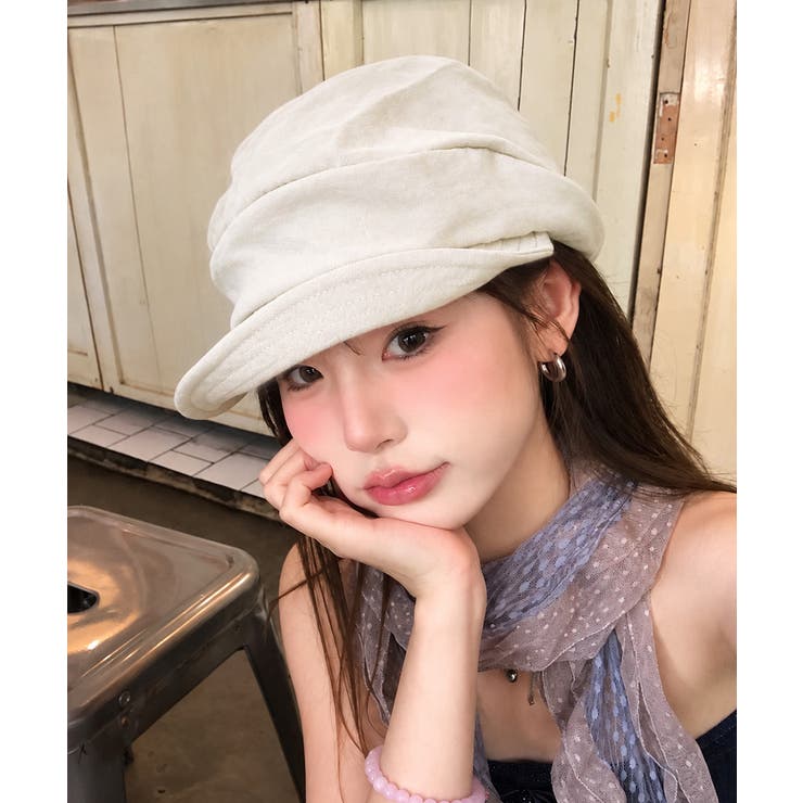 立体タック帽子 ボリュームシルエット小顔マリンキャップ 大人可愛いカジュアル | SUNSHINE CLOSET | 詳細画像10 