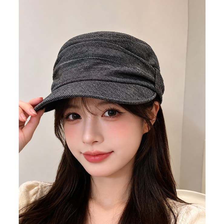 デニム風ボリュームキャスケット韓国風帽子 | Miniministore | 詳細画像3 