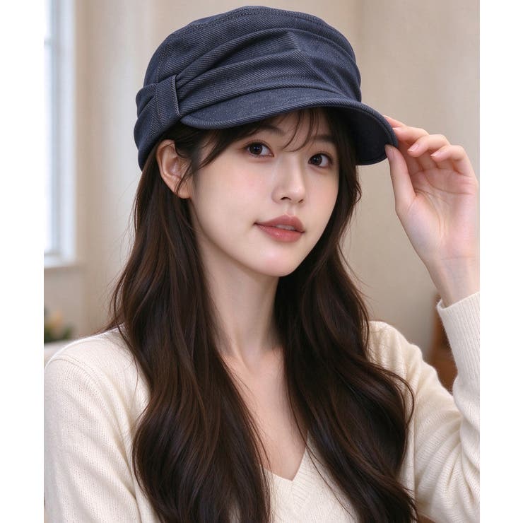 デニム風ボリュームキャスケット韓国風帽子 | Miniministore | 詳細画像6 