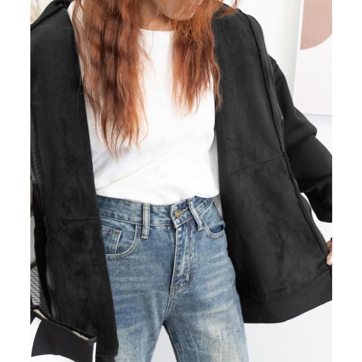 裏微起毛パーカージップアップ レディース | Miniministore | 詳細画像11 