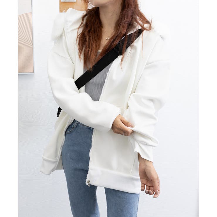 裏微起毛パーカージップアップ レディース | Miniministore | 詳細画像19 