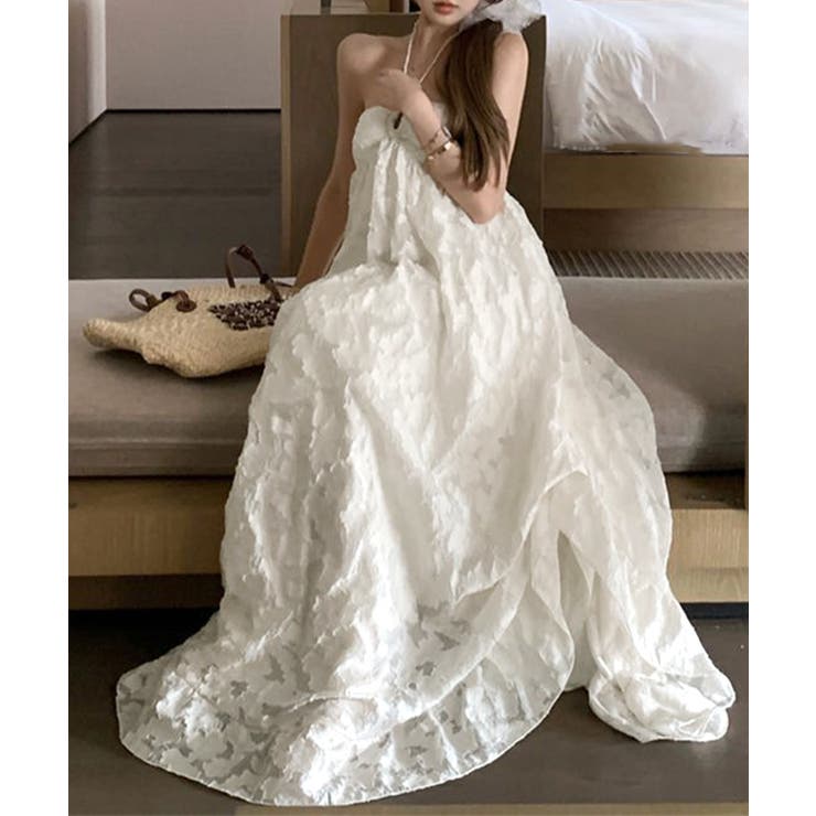 リゾートワンピースパッド付きビーチワンピ | Miniministore | 詳細画像10 