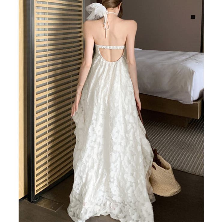 リゾートワンピースパッド付きビーチワンピ | Miniministore | 詳細画像12 