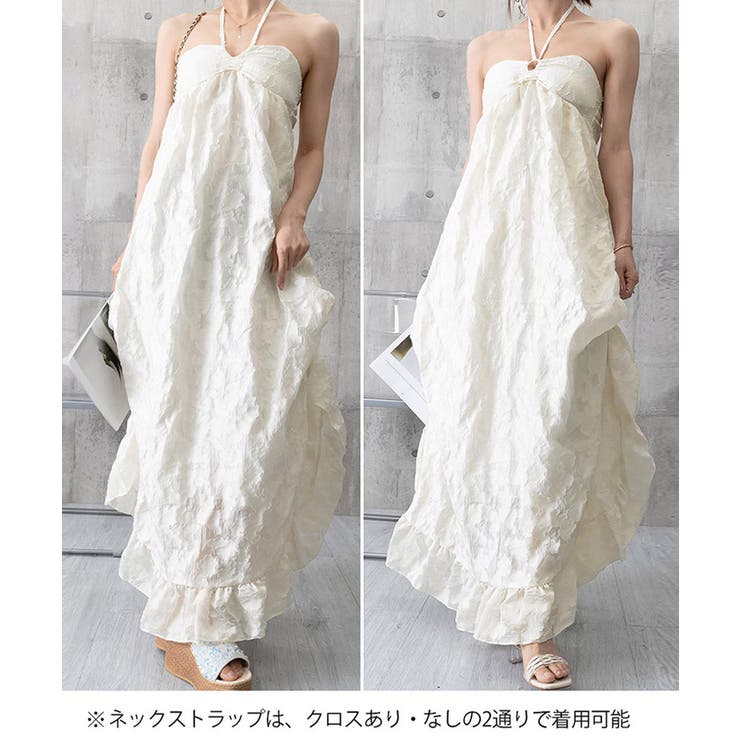 リゾートワンピースパッド付きビーチワンピ | Miniministore | 詳細画像13 