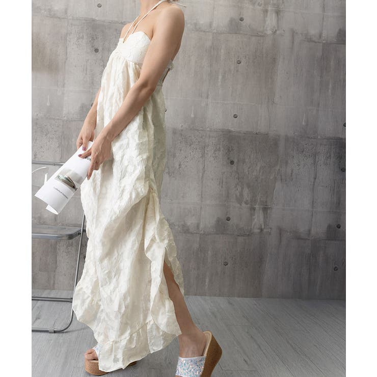 リゾートワンピースパッド付きビーチワンピ | Miniministore | 詳細画像16 