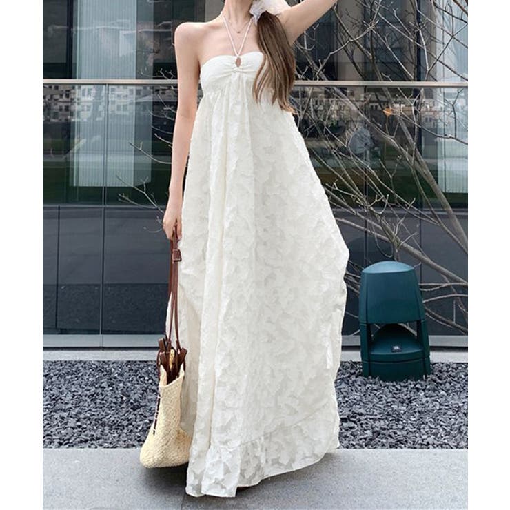 リゾートワンピースパッド付きビーチワンピ | Miniministore | 詳細画像3 