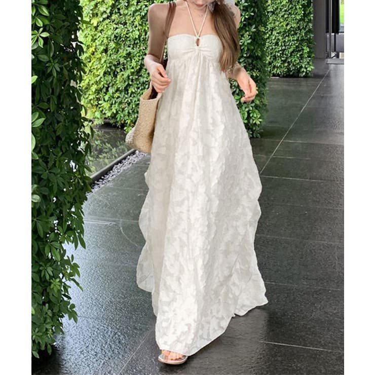 リゾートワンピースパッド付きビーチワンピ | Miniministore | 詳細画像6 