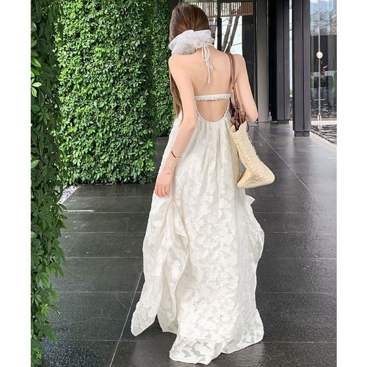 リゾートワンピースパッド付きビーチワンピ | Miniministore | 詳細画像7 