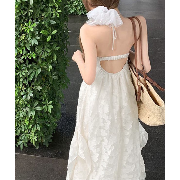 リゾートワンピースパッド付きビーチワンピ | Miniministore | 詳細画像8 