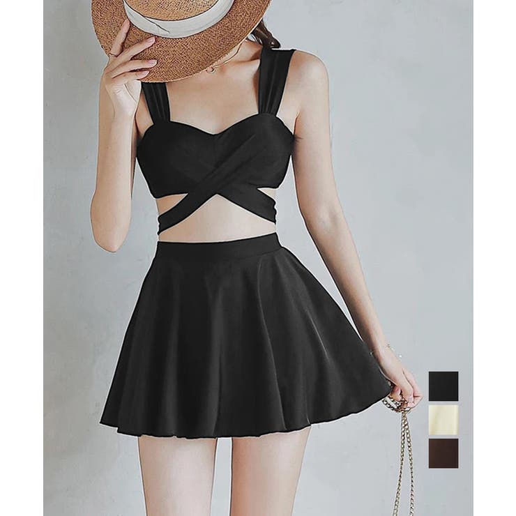 ビキニ水着3点セット バスト盛れるみずぎ | Miniministore | 詳細画像1 