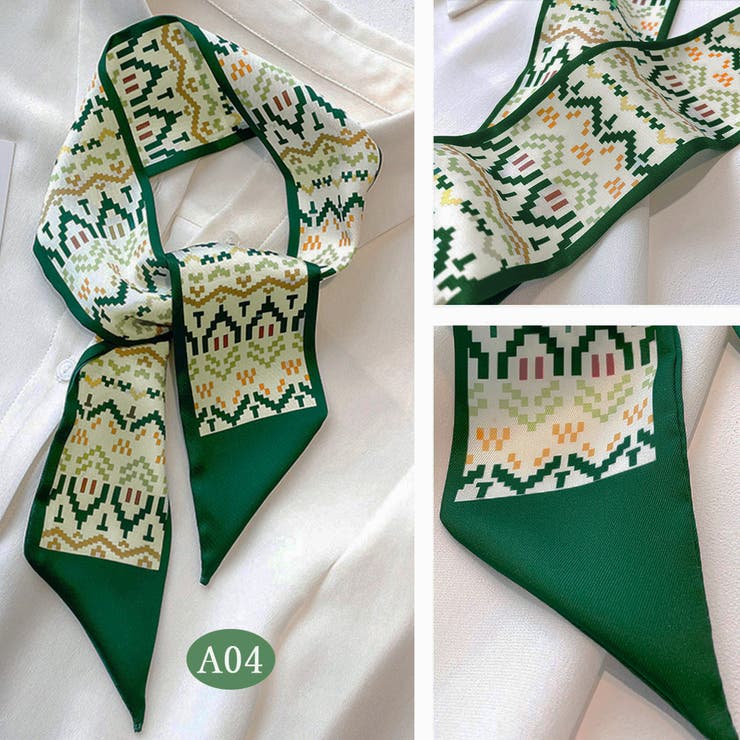 マルチスカーフ 首巻き バッグスカーフ | Miniministore | 詳細画像7 