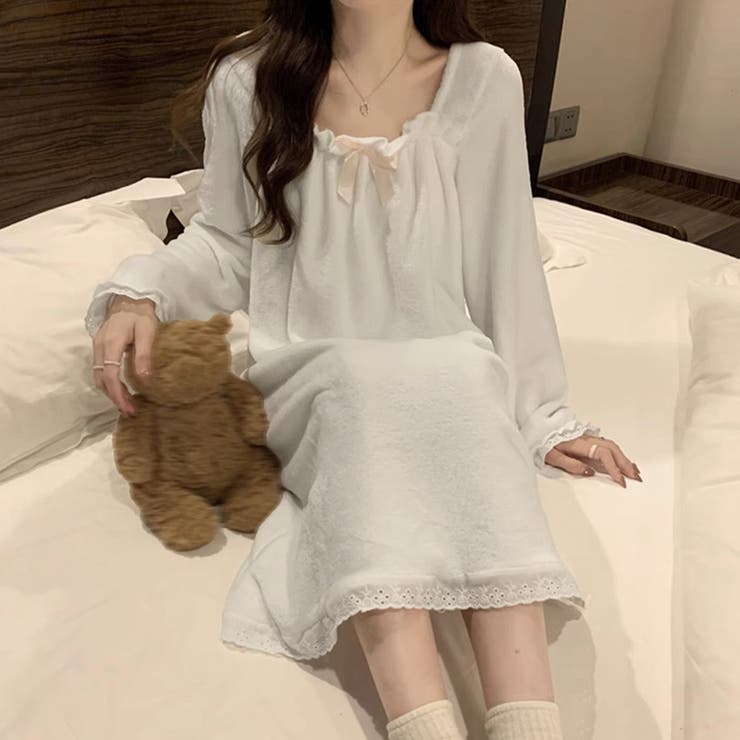 フリースパジャマ 韓国ルームウェア 秋冬 | Miniministore | 詳細画像11 