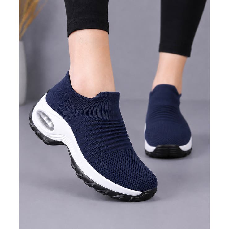 ローカットスニーカー軽量ニットスリッポン | Miniministore | 詳細画像17 