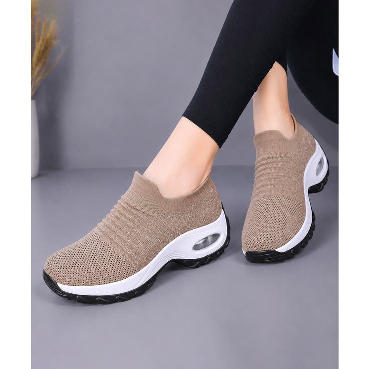 ローカットスニーカー軽量ニットスリッポン | Miniministore | 詳細画像21 