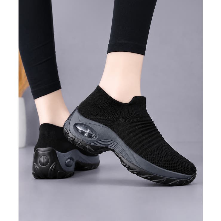 ローカットスニーカー軽量ニットスリッポン | Miniministore | 詳細画像4 