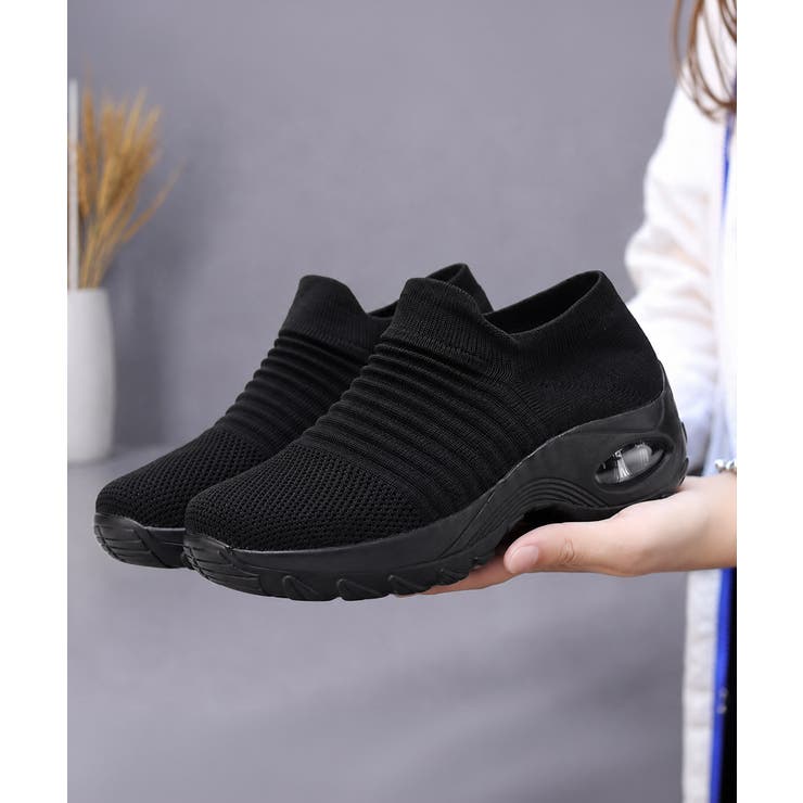 ローカットスニーカー軽量ニットスリッポン | Miniministore | 詳細画像5 