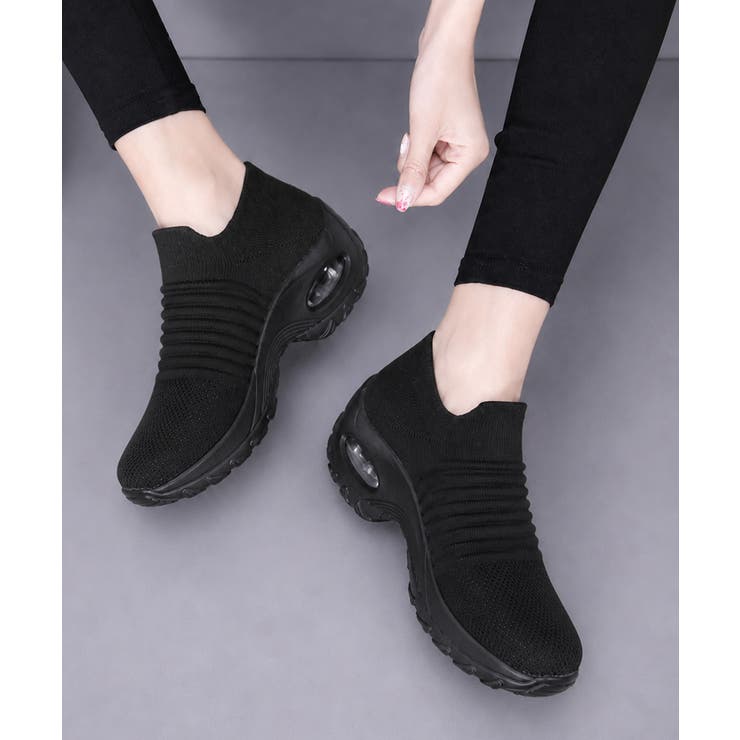 ローカットスニーカー軽量ニットスリッポン | Miniministore | 詳細画像7 
