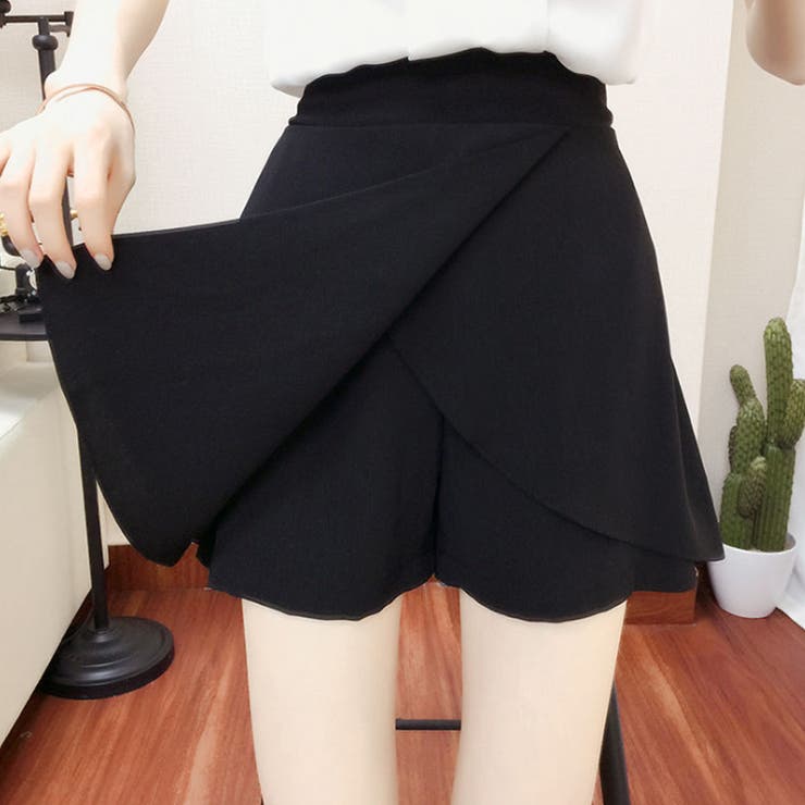 【12月スーパーSALE 15%OFF】 キュロット 美脚[品番：II000007007 ショーパン スカート Mサイズ