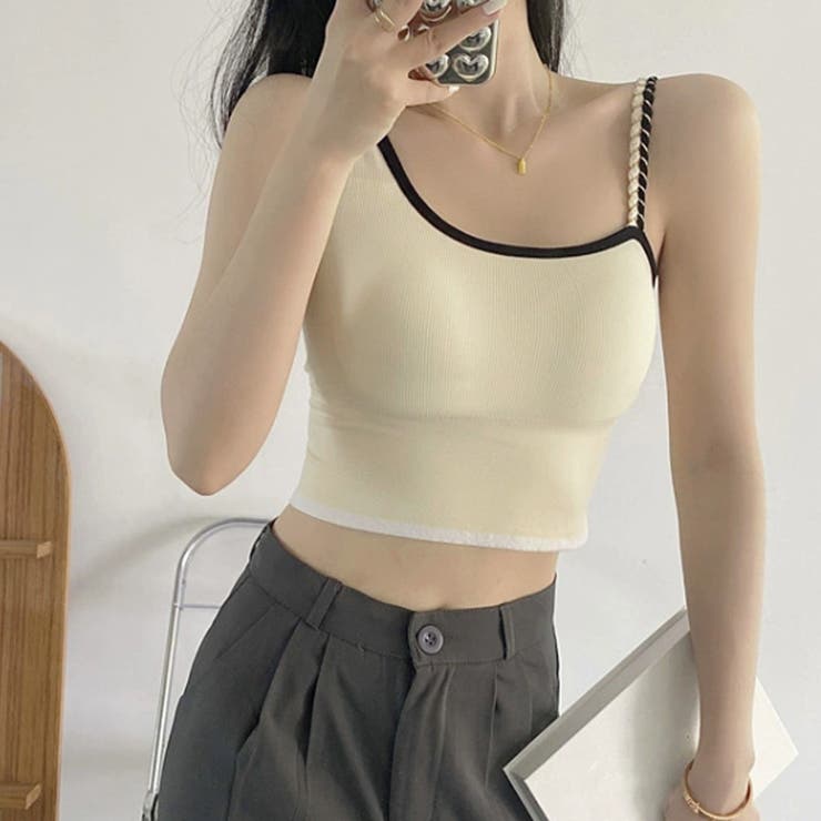 ベージュ | キャミソールカップ付き インナートップス | Miniministore