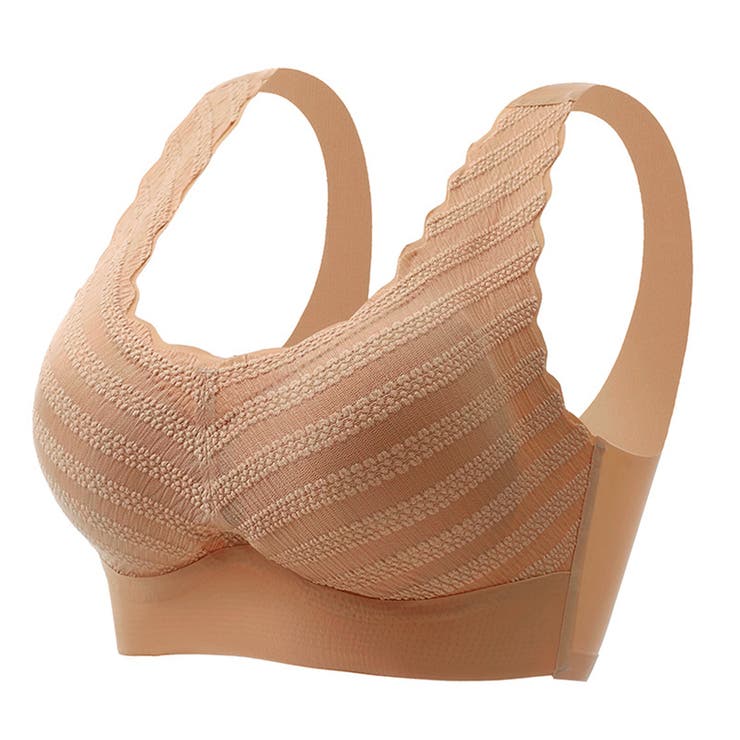 オレンジ | シームレスブラジャー脇高ハーフトップブラ | Miniministore