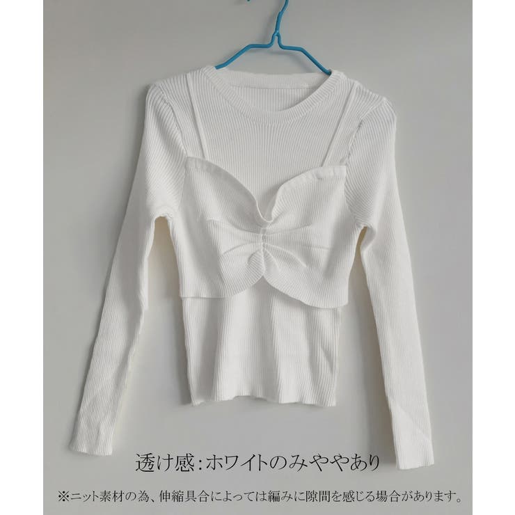 ニットトップス レディース 重ね着 | Miniministore | 詳細画像12 