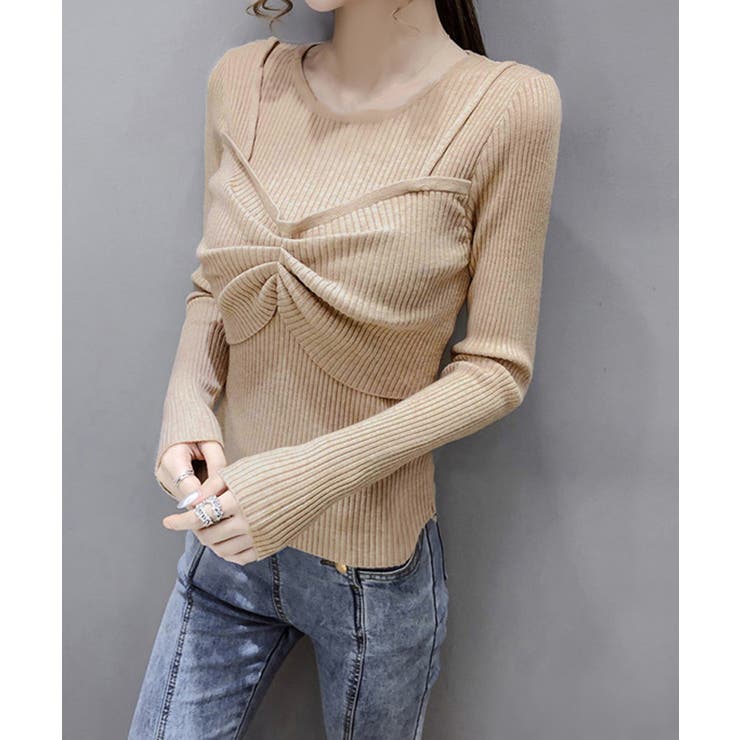 ニットトップス レディース 重ね着 | Miniministore | 詳細画像6 