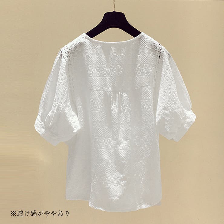 レース花刺しゅう ブラウス レディース | Miniministore | 詳細画像8 