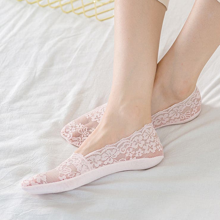 花柄レース ソックス 靴下 脱げない 浅履き | Miniministore | 詳細画像12 