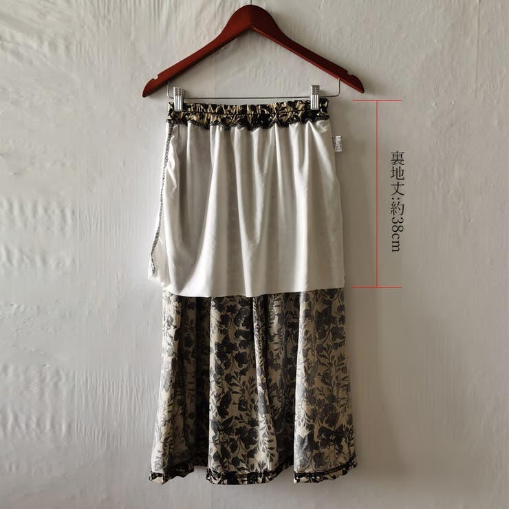 モノトーン花柄スカート ハイウエスト | Miniministore | 詳細画像4 