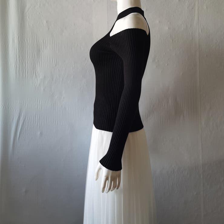 ニットトップス ホルターネック 肩出し | Miniministore | 詳細画像17 